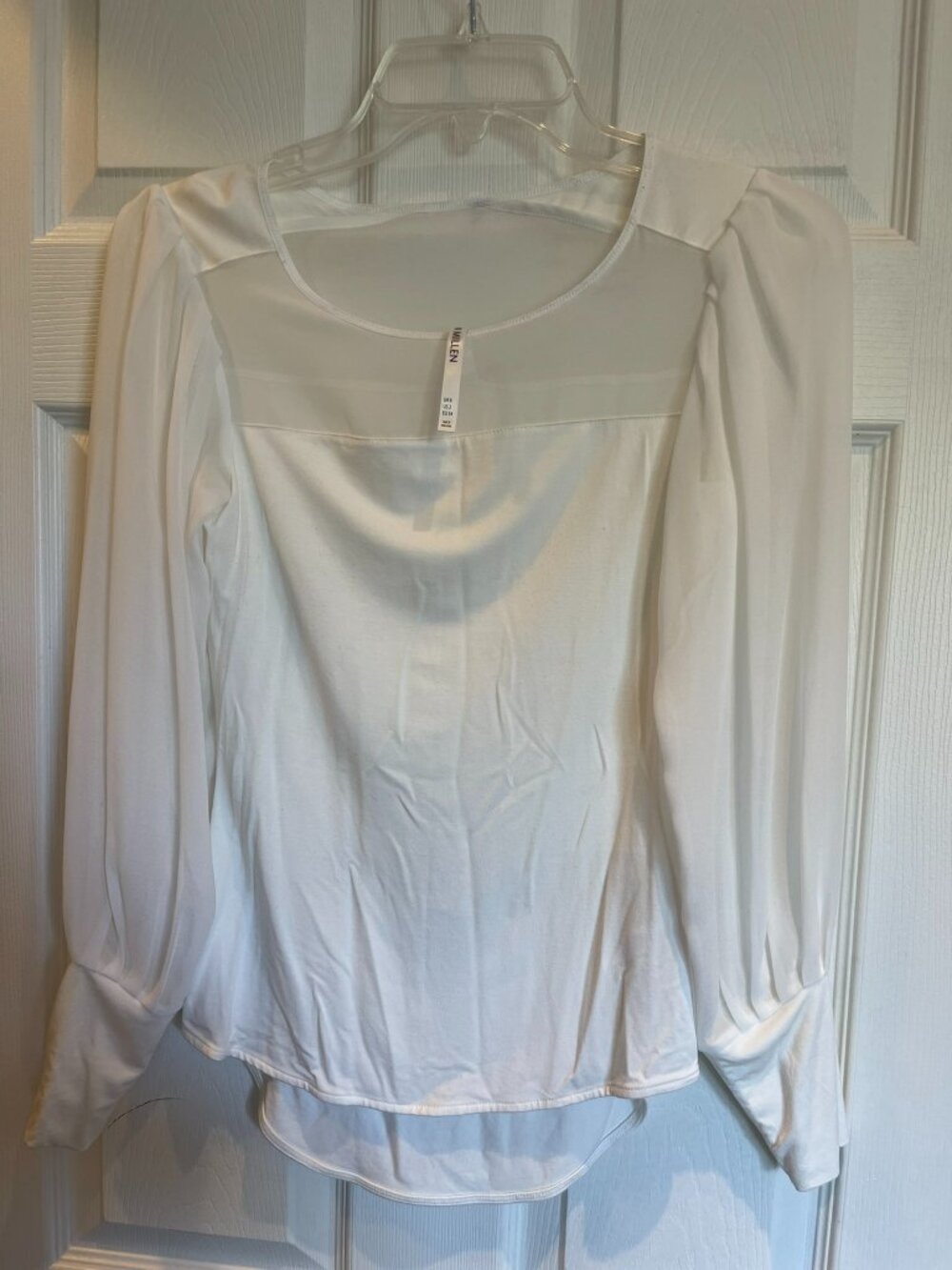 Karen Millen - Classic offwhite long sleeve top XS